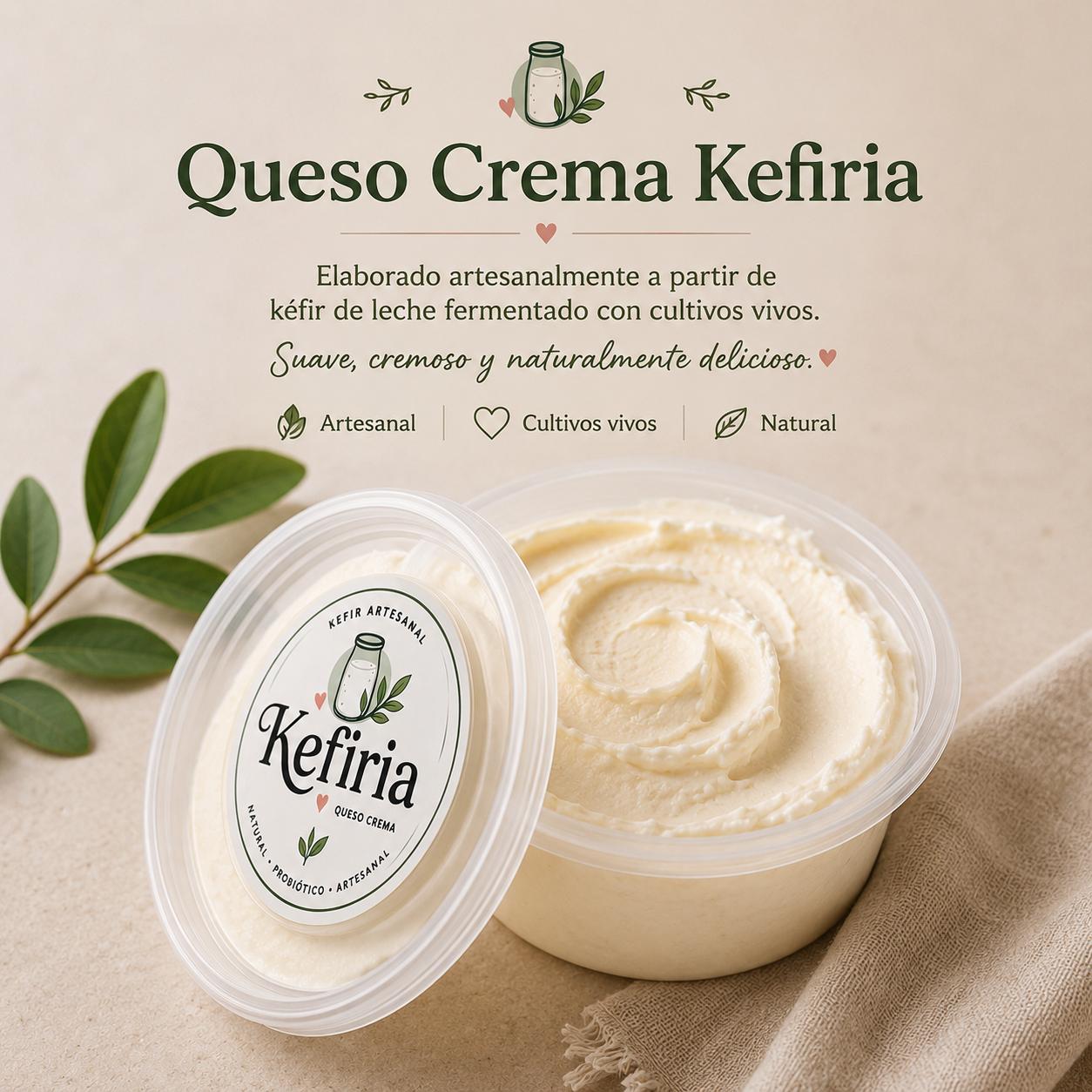 Queso crema de kéfir Kefiria
