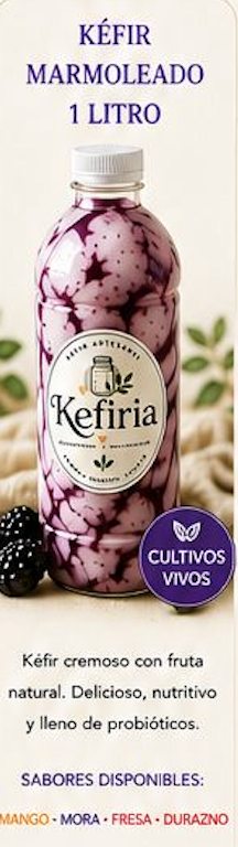 K&eacute;fir marmoleado Kefiria de 1 litro